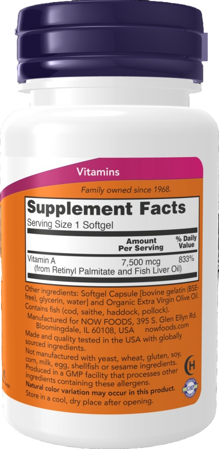 Vitamina A - 25.000 IU / 100soft