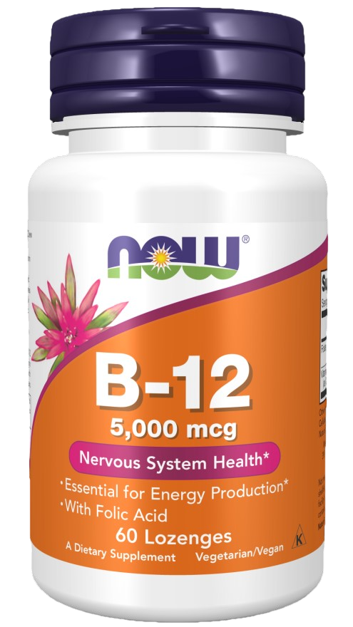 B-12 with folic acid 60lozenges / 60serv