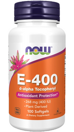 Foods Vitamin E-400 D-Alpha tocopheryl 100soft / 100serv