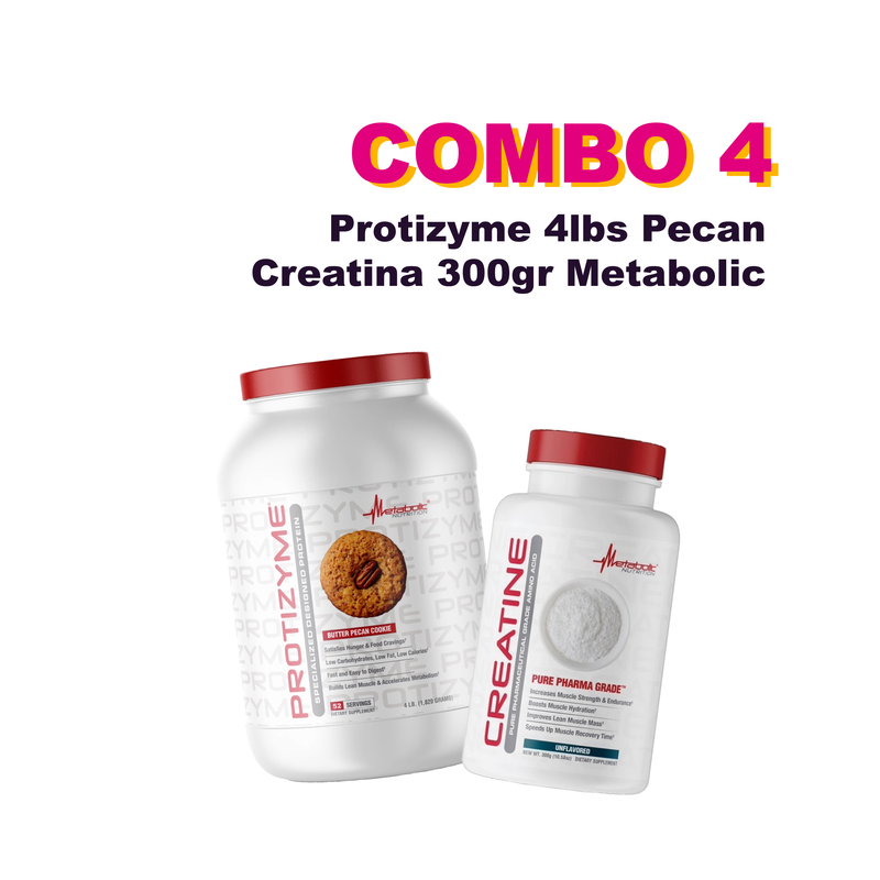 PROTIZYME 4LB + CREATINA 300GR METABOLIC