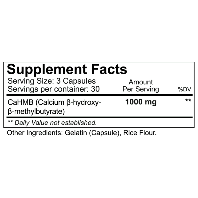 HMB 1000mg / 90 CAPSULAS - 30 SERVICIOS