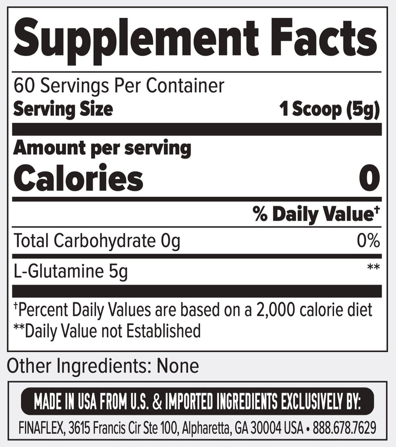 GLUTAMINA 5gr / 300gr - 500gr