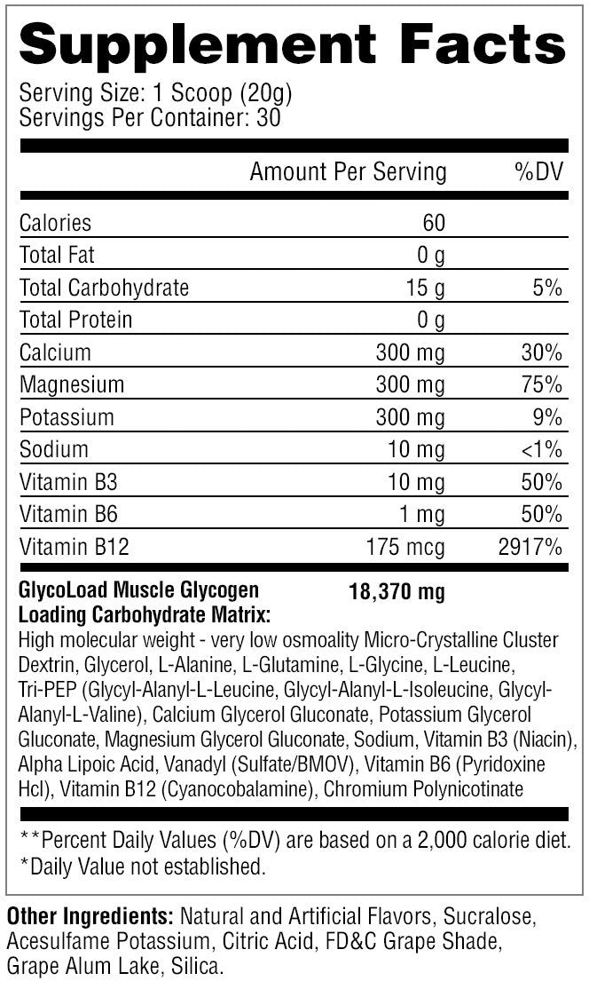 GLYCOLOAD / 600gr - 30 SERVICIOS